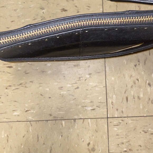 KORET New York TUDOR ZIP POUCH Clutch Purse Bag Black‎ Pre Owned - Picture 7 of 15